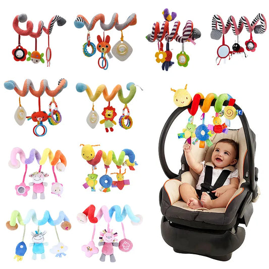 Baby Spiral Rattles Mobiles Soft Infant Crib Bed Stroller Toy For Newborns Car Seat Educational Towel Bebe Toys 0-12 Months